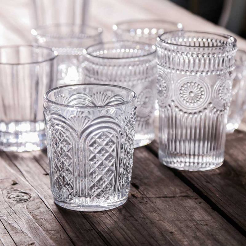 Retro Relief Water Glass Creative Sunflower For Drink Ποτήρι Χυμού Χωρίς Μόλυβδο Κύπελλο Κόκκινου Κρασιού