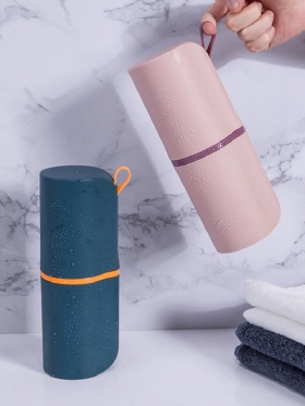 Travel Wash Cup Σετ Οδοντόκρεμας Κύλινδρος Απλού Βουρτσίσματος Κύπελλο Κουτί Αποθήκευσης Οδοντόβουρτσας Ταξιδιού
