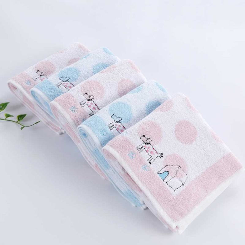 Κέντημα Λεκέ Βαμβακερή Πετσέτα Luxury Smooth Face Washing Pece Χαριτωμένη Προσώπου Με Κινουμένων Σχεδίων