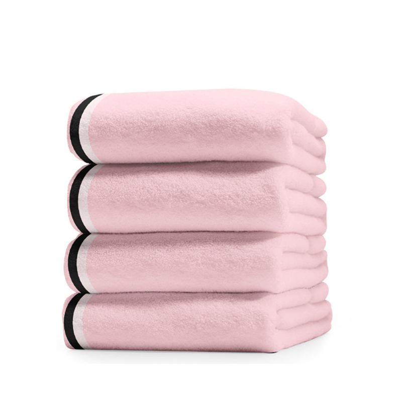 Πετσέτα Μπάνιου Με Πρωτότυπη Σχεδίαση Girl Heart Pink Άνετη Θαλάσσης Αγγλική Διακοσμητική Σε Στυλ Ins