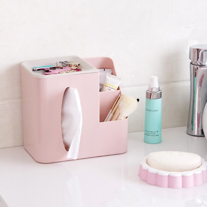 Πολυλειτουργικό Tissue Box Με Multiple Cell & Top Concave Design Αντιολισθητικό Και Μη Λειαντικό Bottom Pad Box