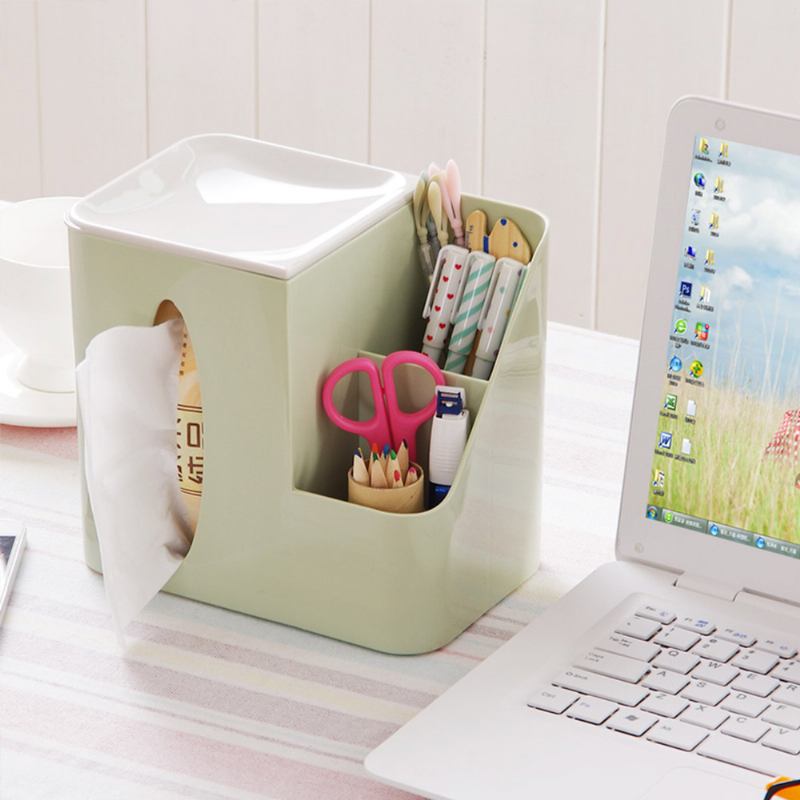 Πολυλειτουργικό Tissue Box Με Multiple Cell & Top Concave Design Αντιολισθητικό Και Μη Λειαντικό Bottom Pad Box