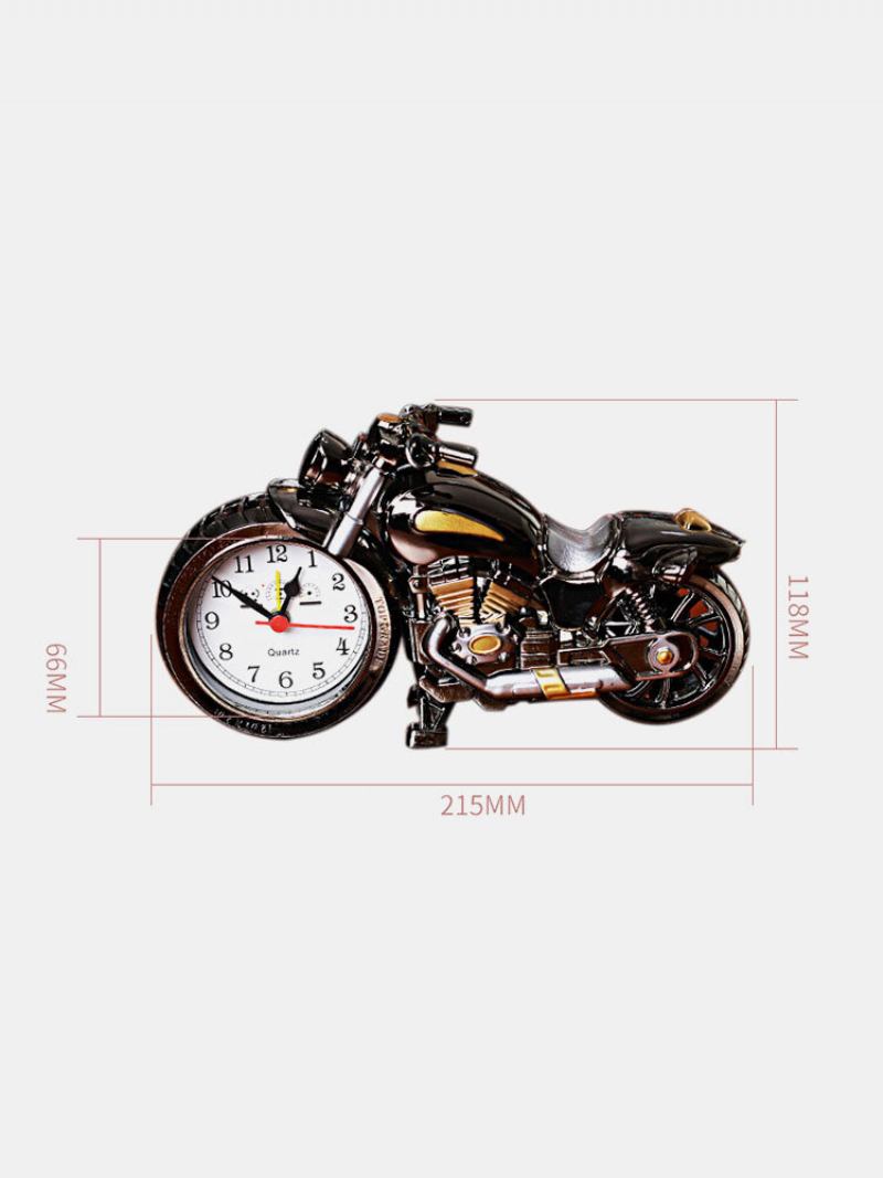 1 Pc Retro Creative Μοτοσικλέτας Ρολόι Quartz Ξυπνητήρι Time Keeper Επιτραπέζιο Διακόσμηση Κοιτώνα Υπνοδωματίου Σπιτιού Φοιτητικά Προμήθειες
