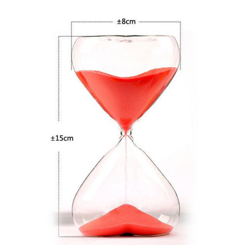 15 Λεπτά Sandglass Kitchen Timer Heartshape Ρομαντικό Δώρο Κλεψύδρα Στολίδι Διακόσμηση Σπιτιού