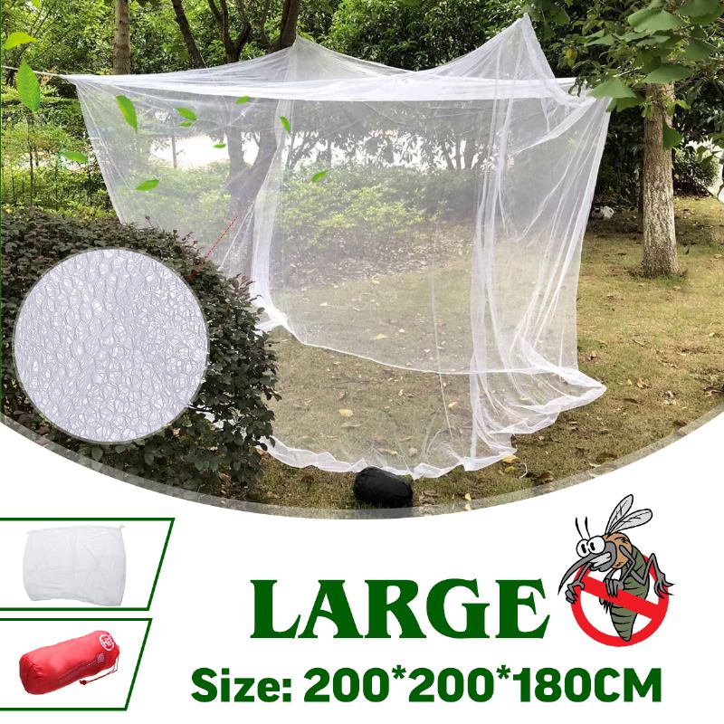 200x200x180cm Ταξιδιωτικό Κάμπινγκ Κουνουπιέρα Απωθητική Σκηνή Εντόμων Απόρριψης 4 Γωνιακού Στύλου Κρεβάτι Με Κουρτίνα Με Κρεμαστό
