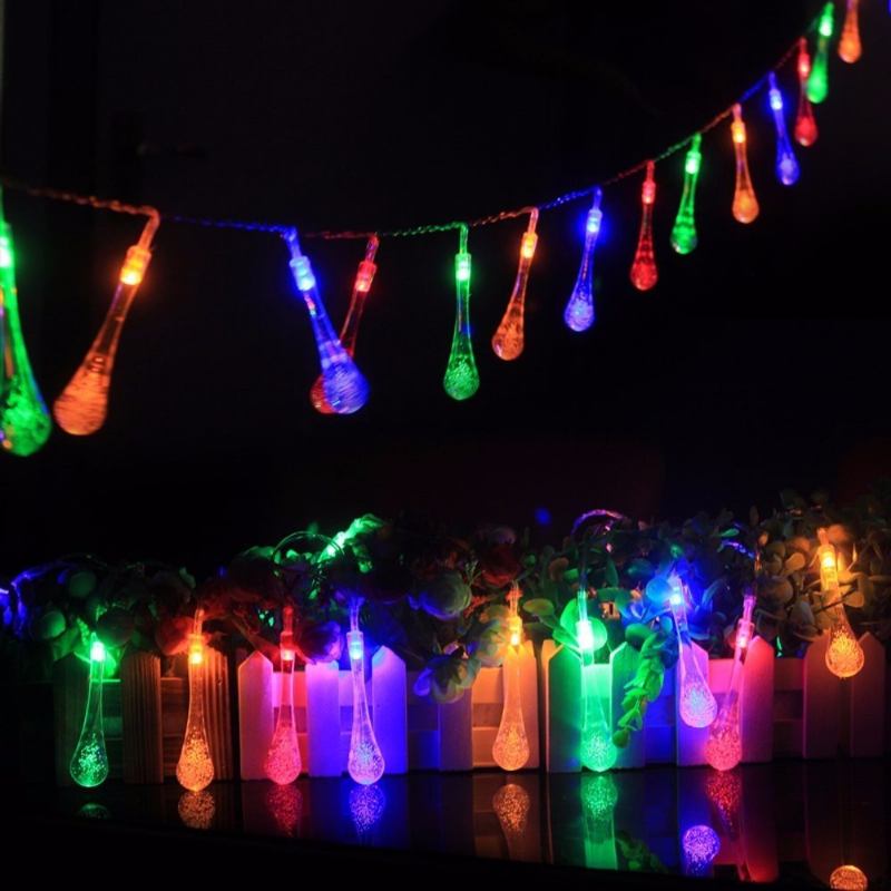 30 Led Με Τροφοδοσία Μπαταρίας Raindrop Fairy String Light Εξωτερική Διακόσμηση Χριστουγεννιάτικου Πάρτι Στον Κήπο Γάμου