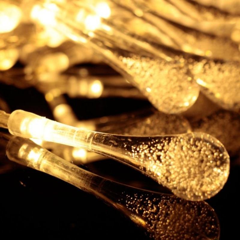 30 Led Με Τροφοδοσία Μπαταρίας Raindrop Fairy String Light Εξωτερική Διακόσμηση Χριστουγεννιάτικου Πάρτι Στον Κήπο Γάμου