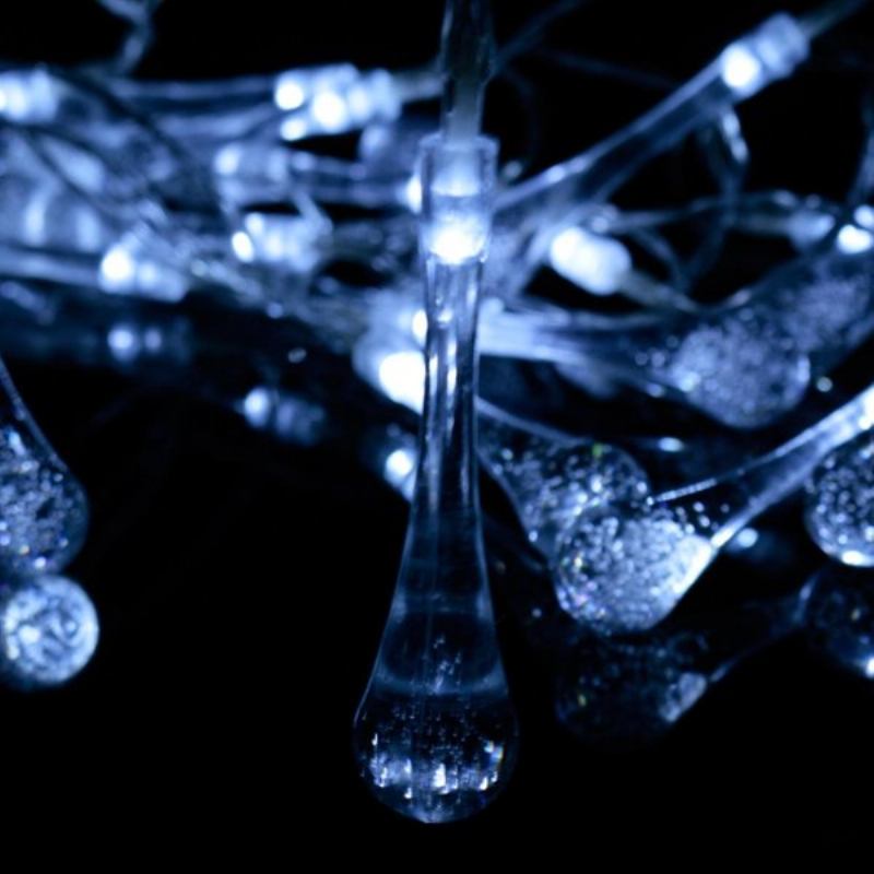 30 Led Με Τροφοδοσία Μπαταρίας Raindrop Fairy String Light Εξωτερική Διακόσμηση Χριστουγεννιάτικου Πάρτι Στον Κήπο Γάμου
