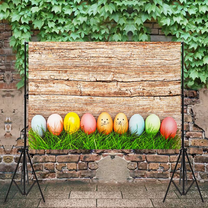 7x5ft Nordic Egg Πασχαλινή Ημέρα Βινυλίου Σκηνικό Πάρτι Φωτογραφιών Στούντιο Στηρίγματα Φόντου