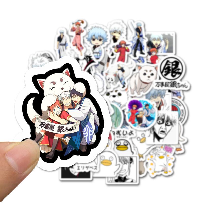 Αυτοκόλλητα Gintama Laptop 50 Τμχ Συσκευασία Μόδα Anime Μπουκάλι Νερού Αυτοκόλλητο Skateboard Για Παιδιά Teen Cool Βινυλίου Για Κορίτσι Ταξιδιωτική Θήκη Τηλεφωνικό Σημειωματάριο Κράνος Ποδήλατο