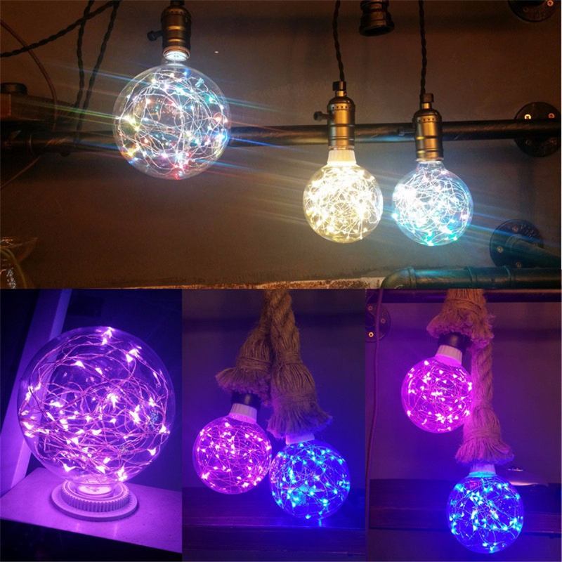 E27 Star 3w Edison Bulb Led Filament Retro Firework Βιομηχανικό Διακοσμητικό Φωτιστικό