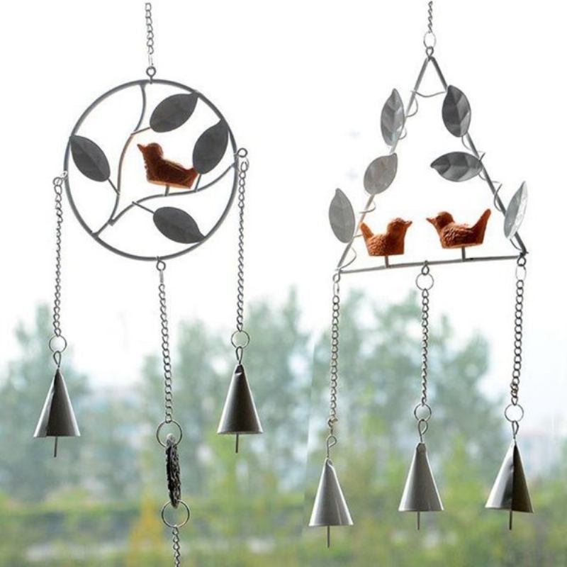 Honana Dx-203 Creative Bird Handmade Metal Bells Campanula Διακοσμητικά Σπιτιού Σιδερένιο Μενταγιόν