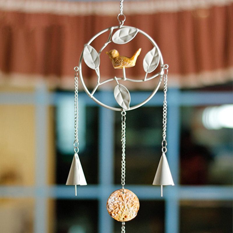 Honana Dx-203 Creative Bird Handmade Metal Bells Campanula Διακοσμητικά Σπιτιού Σιδερένιο Μενταγιόν