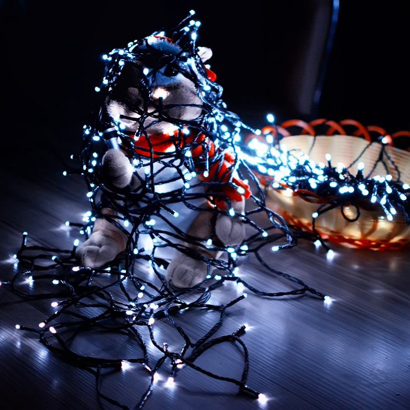 Kcasa Ssl-13 Led 7m 50led Ηλιακό Πάνελ String Light Χριστουγεννιάτικη Διακόσμηση Γάμου Κήπου