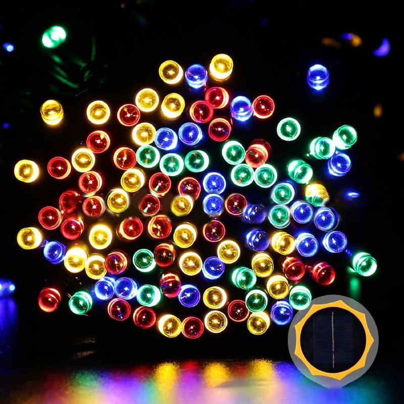 Kcasa Ssl-13 Led 7m 50led Ηλιακό Πάνελ String Light Χριστουγεννιάτικη Διακόσμηση Γάμου Κήπου