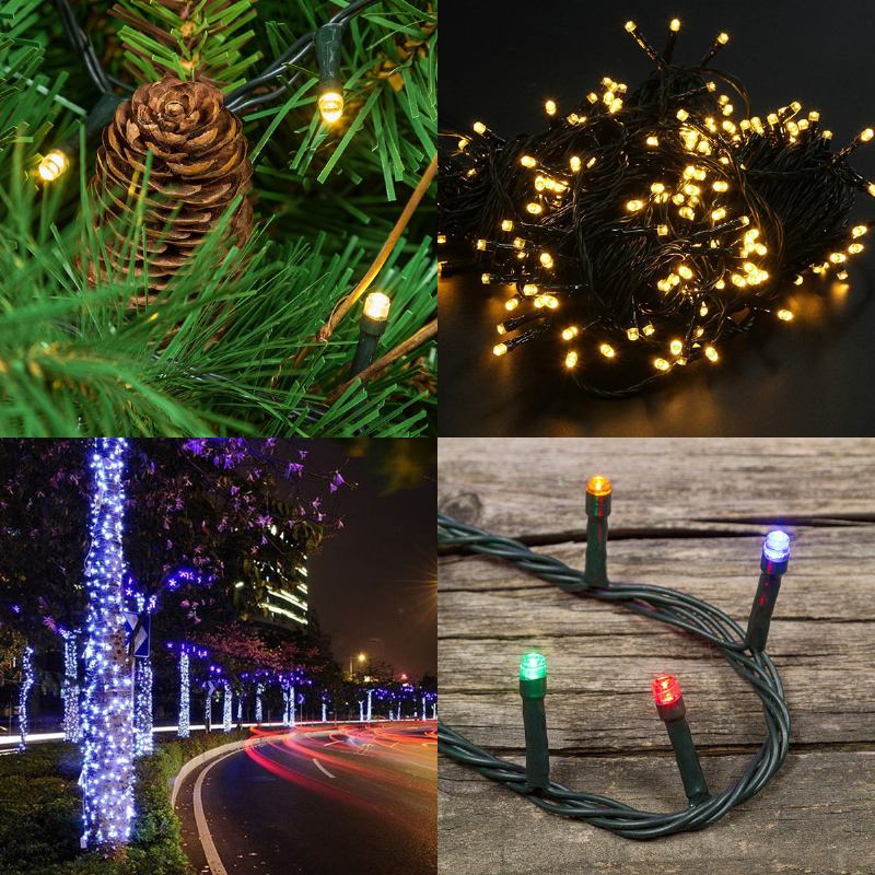 Kcasa Ssl-13 Led 7m 50led Ηλιακό Πάνελ String Light Χριστουγεννιάτικη Διακόσμηση Γάμου Κήπου
