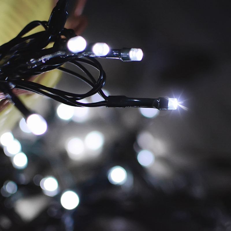 Kcasa Ssl-13 Led 7m 50led Ηλιακό Πάνελ String Light Χριστουγεννιάτικη Διακόσμηση Γάμου Κήπου