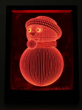 Led 3d Χριστουγεννιάτικη Πολύχρωμη Κορνίζα Φωτογραφιών Νυχτερινά Φωτιστικά Επιτραπέζιο Φωτιστικό Διακόσμηση