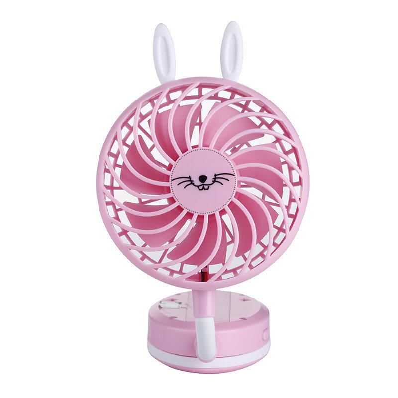 Loskii Lf-092 Mini Usb Handheld Standy Fan Summer Cooling Protable Travel Outdoor Fan