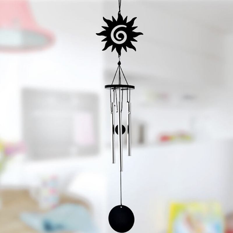 Μεταλλικά Διακοσμητικά Εξωτερικού Κήπου Windchime Τρεις Σωλήνες Αυτοκινήτου Υπνοδωμάτιο Σαλόνι Διακόσμηση Σπιτιού