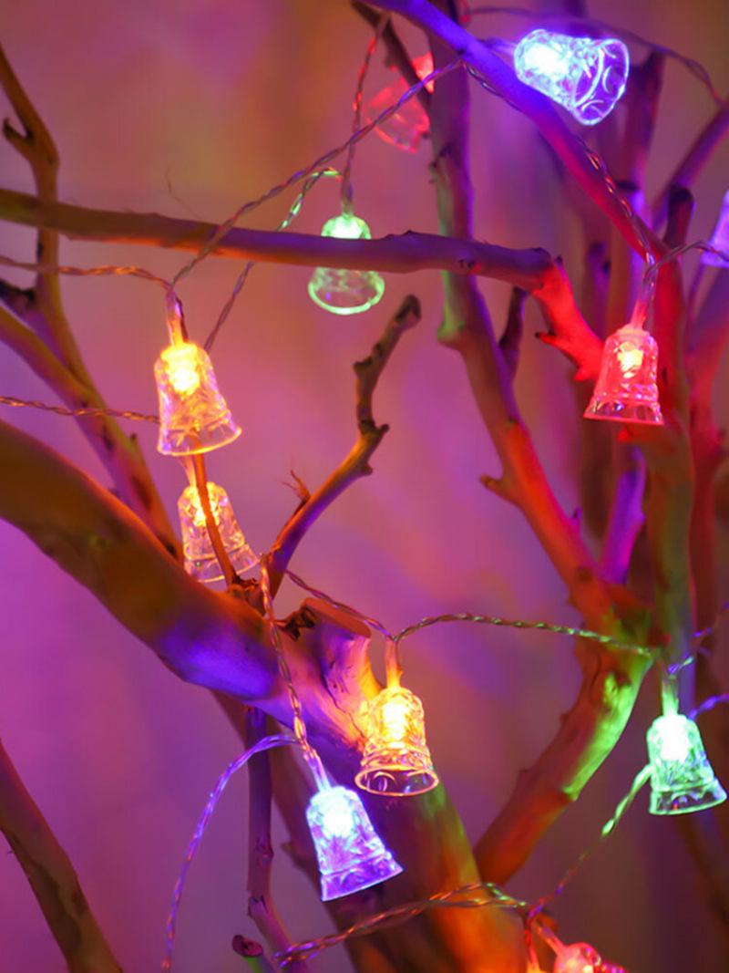 Πολύχρωμη Διακόσμηση Δαχτυλιδιών Led String Φωτάκια Για Τα Χριστούγεννα