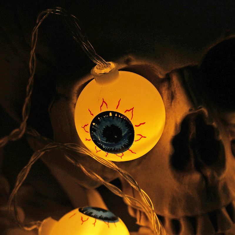 Spectre Skeleton Ghost Eyes Pattern Halloween Led String Light Αστεία Διακόσμηση Πάρτι