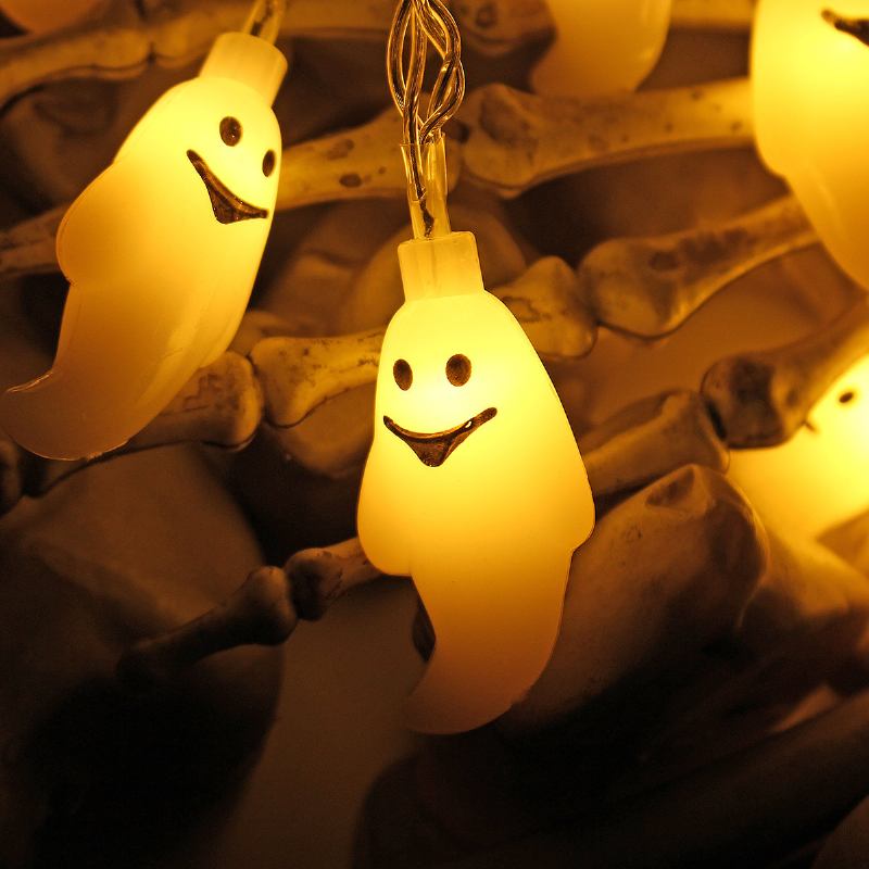Spectre Skeleton Ghost Eyes Pattern Halloween Led String Light Αστεία Διακόσμηση Πάρτι