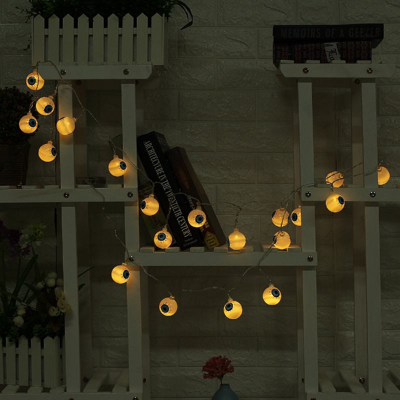 Spectre Skeleton Ghost Eyes Pattern Halloween Led String Light Αστεία Διακόσμηση Πάρτι