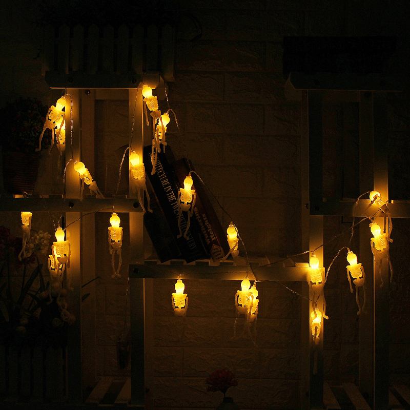 Spectre Skeleton Ghost Eyes Pattern Halloween Led String Light Αστεία Διακόσμηση Πάρτι