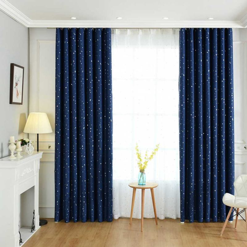 Star Hot Silver Curtain Πολύχρωμες Κουρτίνες Για Hotel Engineering Σαλόνι Υπνοδωμάτιο Κουρτίνα Φανέλας Υψηλής Ποιότητας