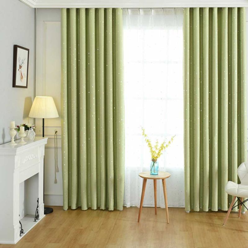 Star Hot Silver Curtain Πολύχρωμες Κουρτίνες Για Hotel Engineering Σαλόνι Υπνοδωμάτιο Κουρτίνα Φανέλας Υψηλής Ποιότητας