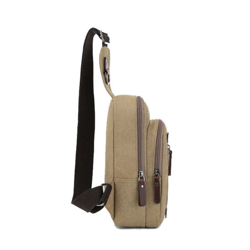 Ανδρικές Τσάντες Στήθους Καμβάς Casual Outdoor Sports Shopping Ώμου
