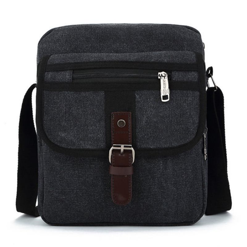 Ανδρική Μικρή Εξωτερική Ρετρό Τσάντα Casual Messenger Sport Canvas Crossbody