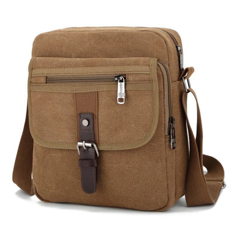 Ανδρική Μικρή Εξωτερική Ρετρό Τσάντα Casual Messenger Sport Canvas Crossbody