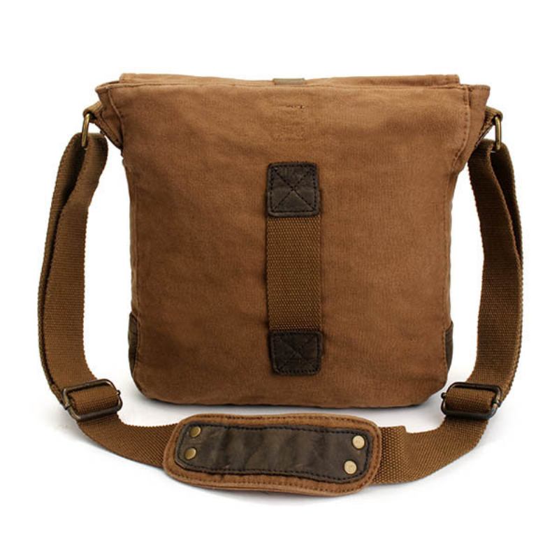 Ανδρική Vintage Πάνινη Τσάντα Χιαστί Outdoor Travel Retro Ώμου
