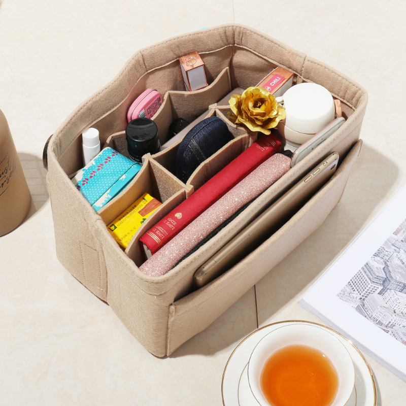 Bag In Bag Casual Felt Τσάντες Αποθήκευσης Με Πολλές Τσέπες