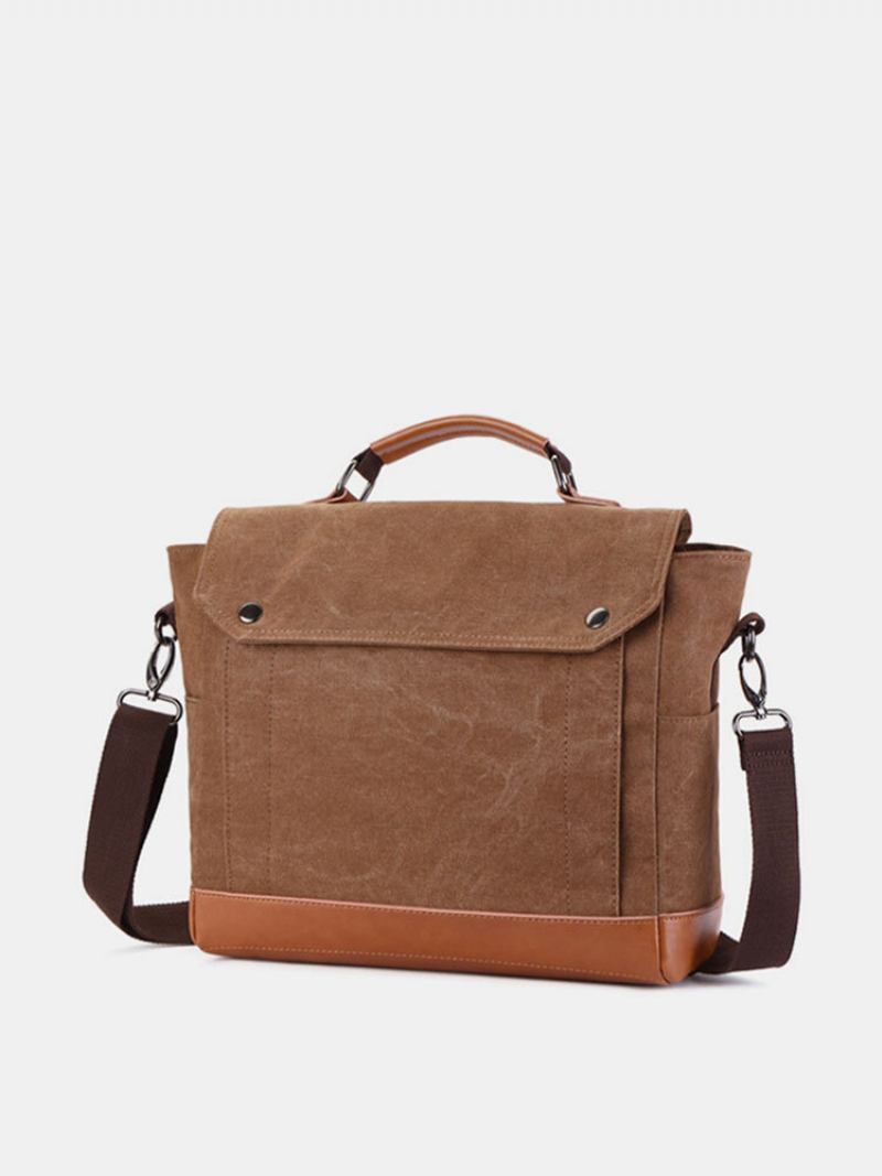 Canvas Business Casual Clutch Τσάντα Χιαστί Ανδρική