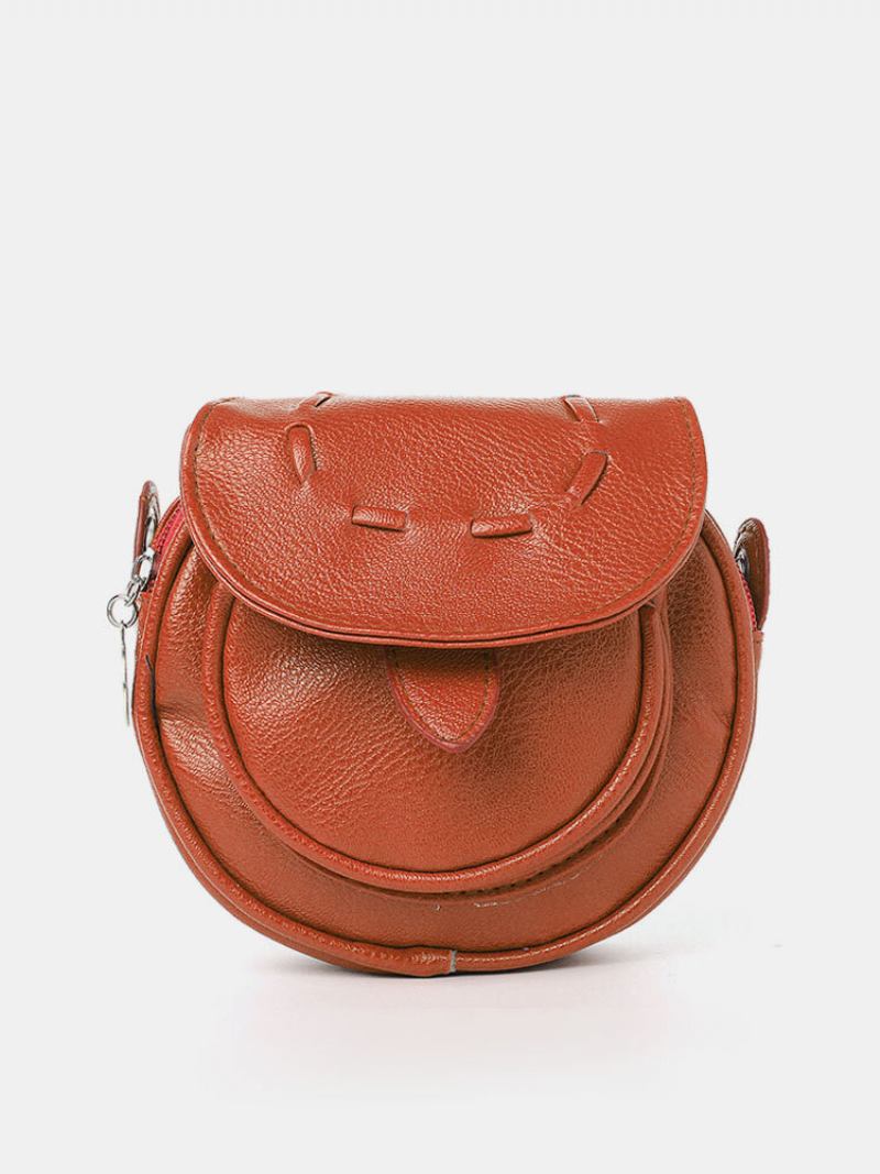 Δερμάτινη Τσάντα Χιαστί Casual Candy Color Pu
