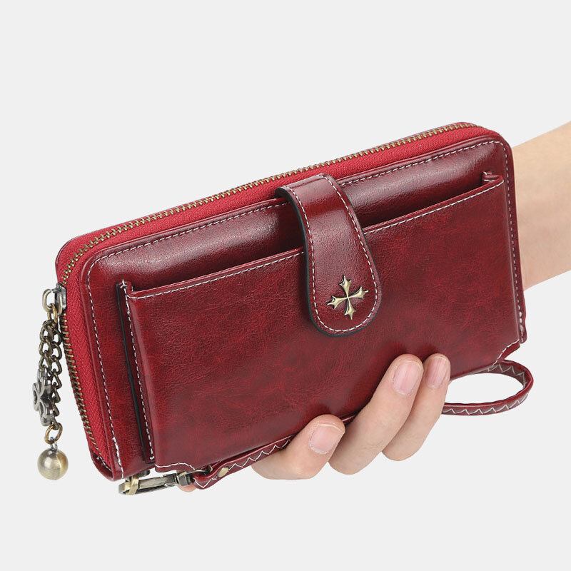 Φερμουάρ Casual Card Holder Phone Τσάντα Πορτοφόλι Γυναικεία