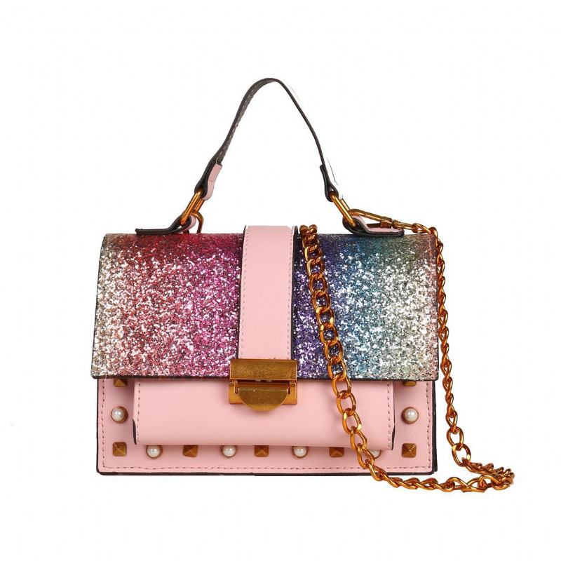 Φορητή Τσάντα Ώμου Fashion Sequins Messenger Ins Style Για Γυναίκες
