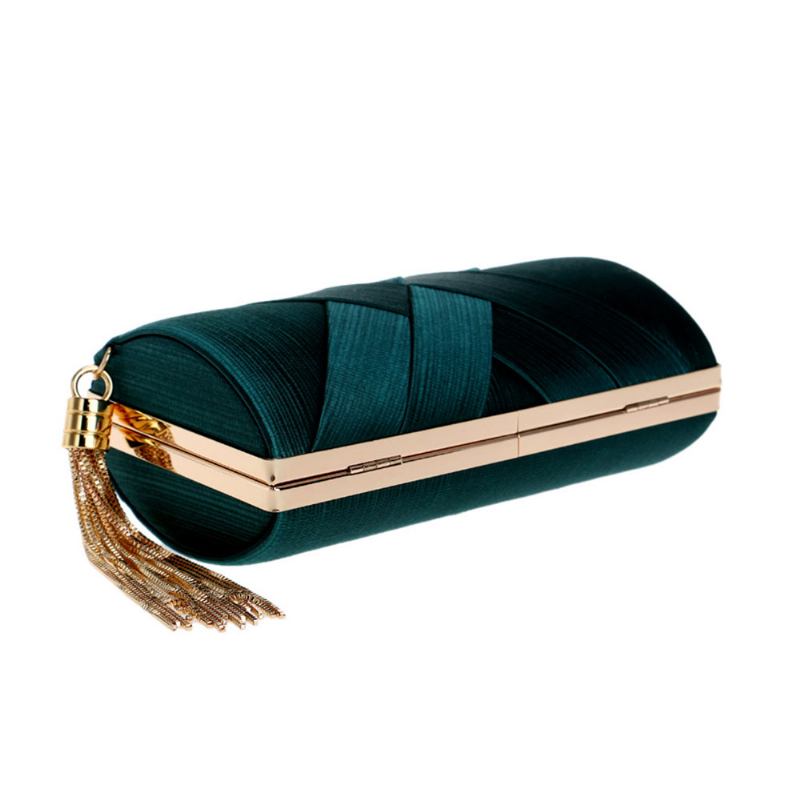 Fringe Party Bag Γυναικεία Ευρωπαϊκή Και Αμερικανική Silk Evening Bag Luxurious Imitation Dress Clutch