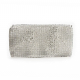 Γυναικεία Βραδινή Τσάντα Γυαλιστερή Clutch Με Στρας Για Γάμο Ή Πάρτι