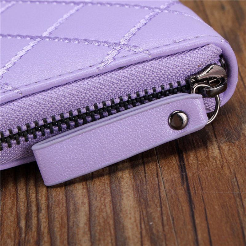 Γυναικεία Casual Long Card Bag Leisure Grain Wallet