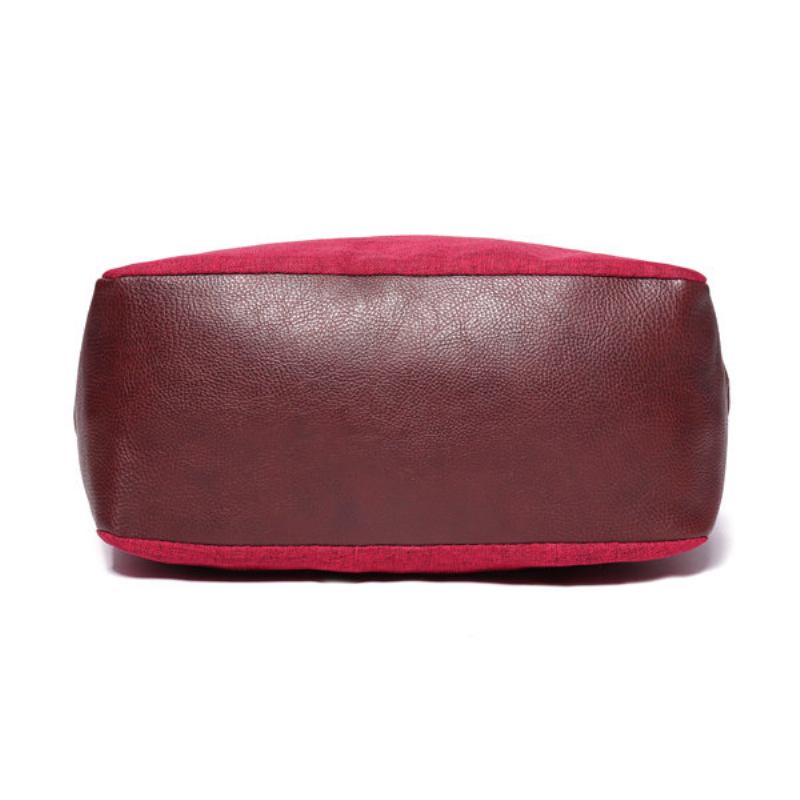 Γυναικεία Patchwork Oxford Pu Δερμάτινη Τσάντα Ώμου Τσάντες Χιαστί