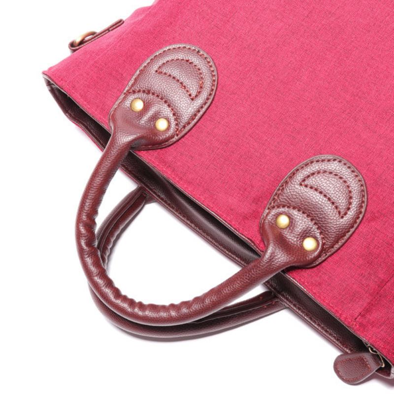 Γυναικεία Patchwork Oxford Pu Δερμάτινη Τσάντα Ώμου Τσάντες Χιαστί