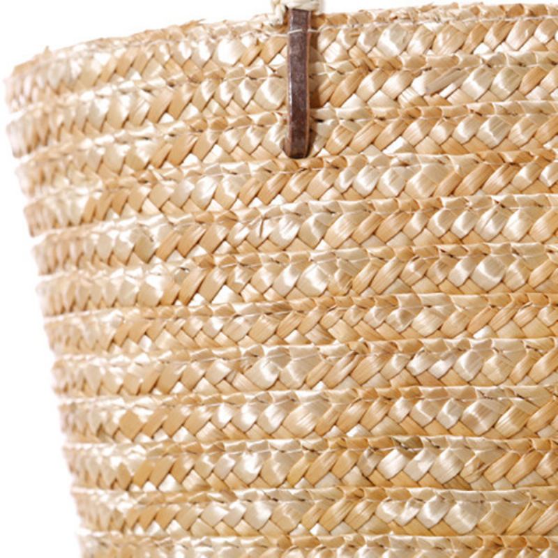 Γυναικεία Straw Flower Designer Τσάντα Vocation Παραλίας