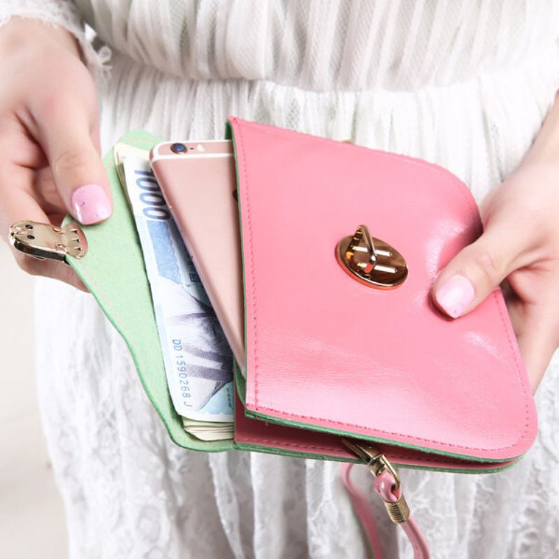 Γυναικείο Pu Crossbody Τσάντα Τηλέφωνο Μικρή Φάκελος Αποθήκευσης