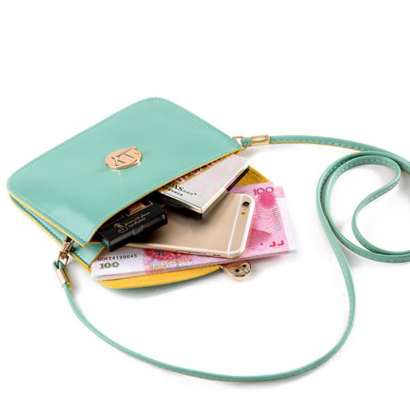 Γυναικείο Pu Crossbody Τσάντα Τηλέφωνο Μικρή Φάκελος Αποθήκευσης