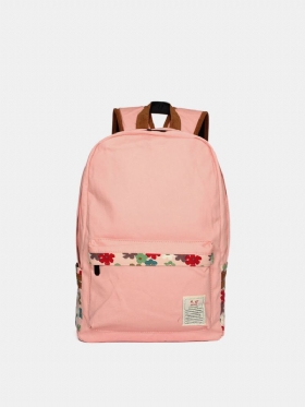 Γυναικείο Σακίδιο Πλάτης Σε Καμβά Floral Pastoral Travel Satchel