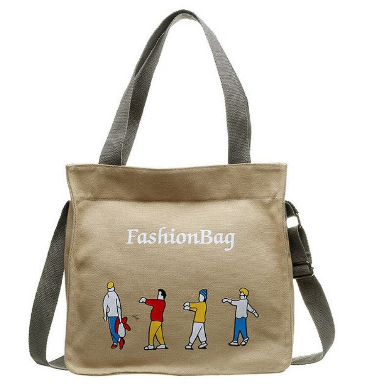 Μικρή Fresh Art Casual Τσάντα Ώμου Χαριτωμένη Άγρια Πάνινη Γυναικεία Κρεμάστρα Μεγάλης Χωρητικότητας Φορητή Φοιτητική
